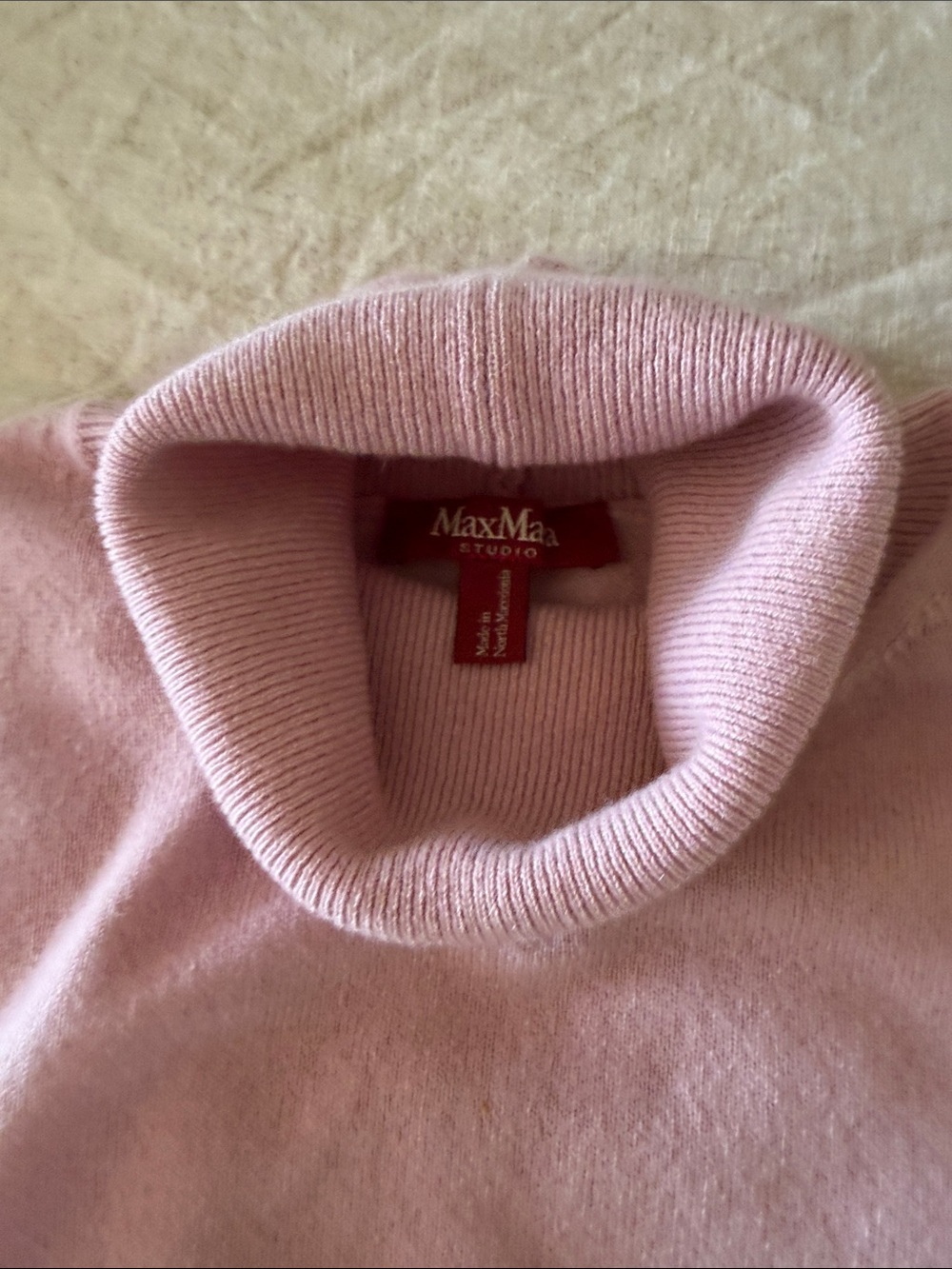 Women's Max Mara Studio Pink Turtleneck Sweater